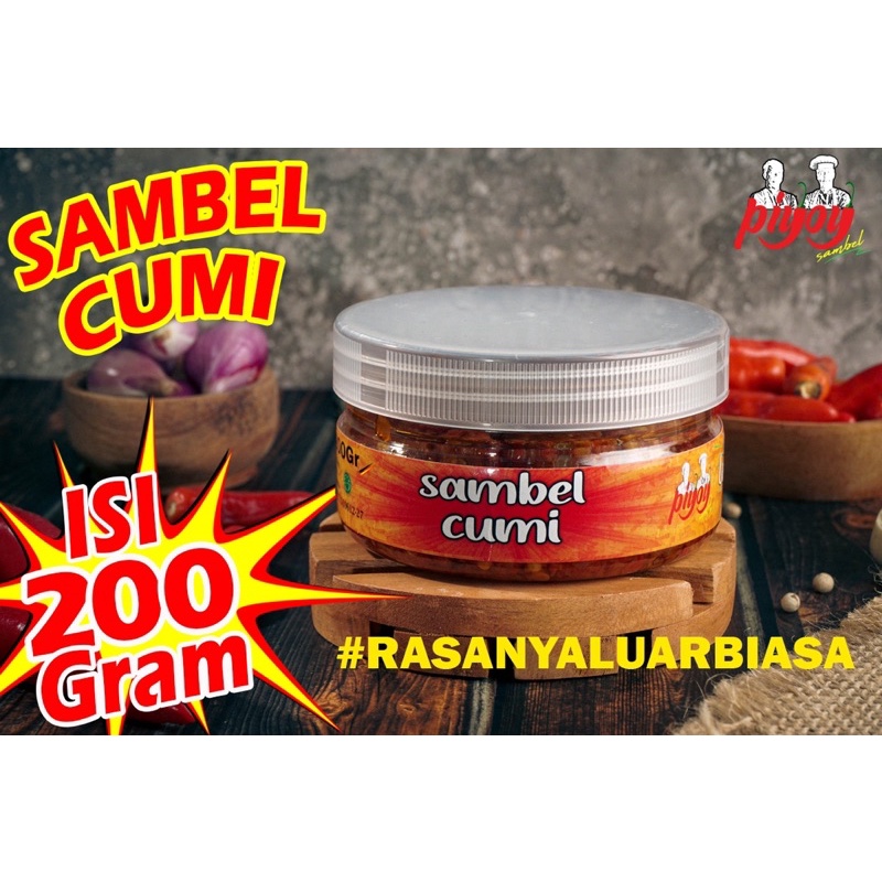 

200 Gram Piyoysambel All Variant Sambel Cumi-Teri-Tongkol-Daging-Pete-Ayam-Jambal-Goreng