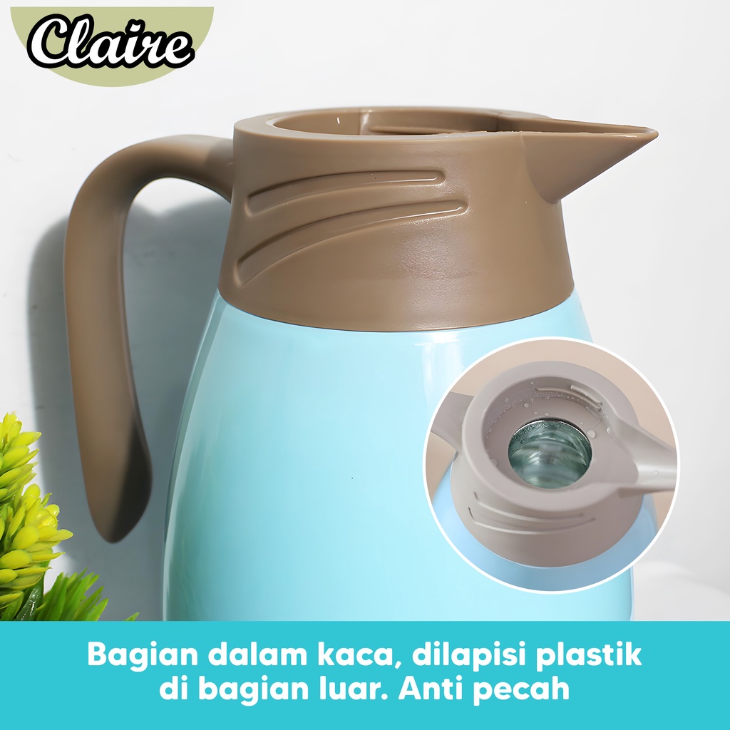 Termos Teko Glass Kettle 1000 ml / Termos Teko Anti Panas 1 Liter