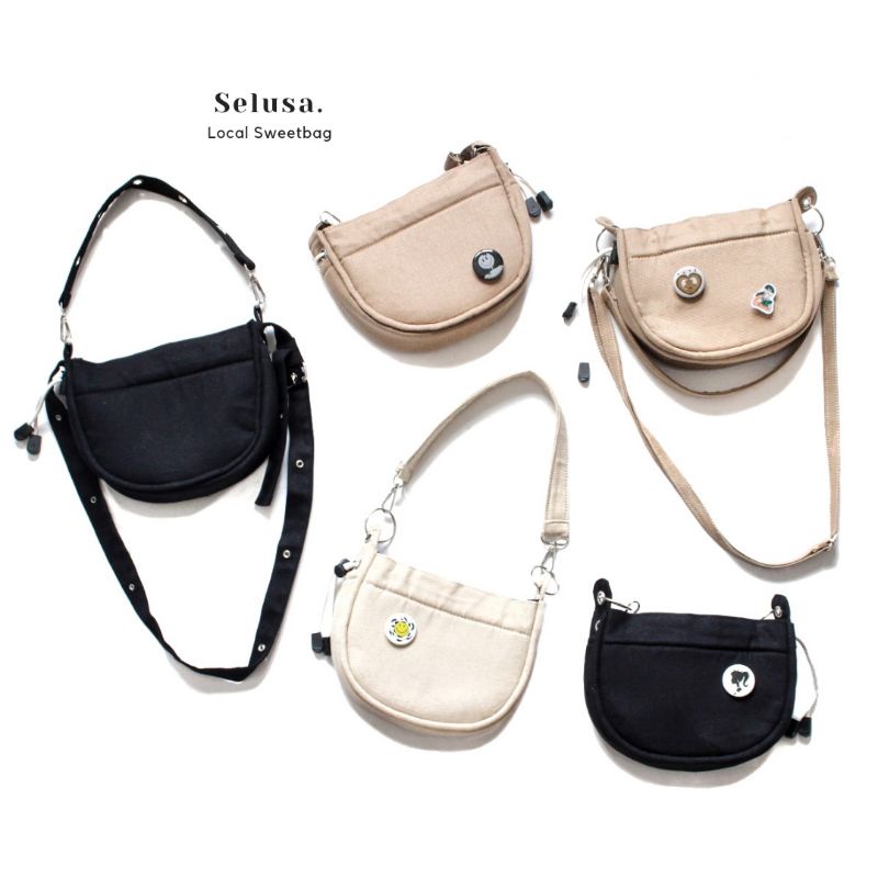 SELUSA PIXIE SHOULDERBAG | Tas Mini Serut Tas Bahu Tas Selempang