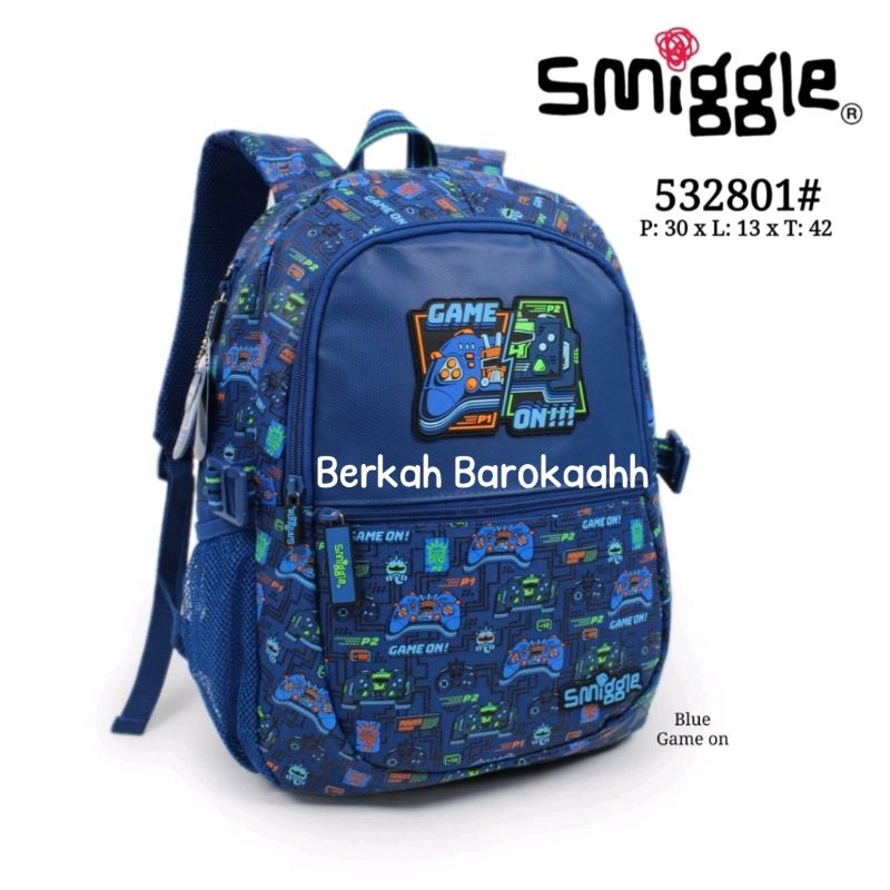 tas smiggle original/smiggle backpack game on/ransel anak cowok