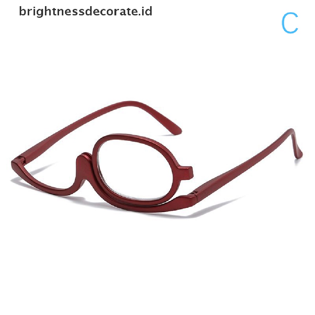 [Birth] Kacamata Baca Makeup Pembesar Flip Down Cosmetic Readers Lipat Rotag Monocle Glasses Presbyopia Glasses Magnifier [ID]