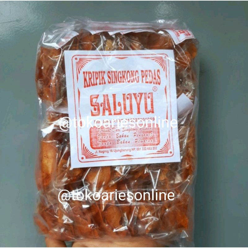 

Keripik Singkong Pedas Saluyu (isi 25 Pcs)