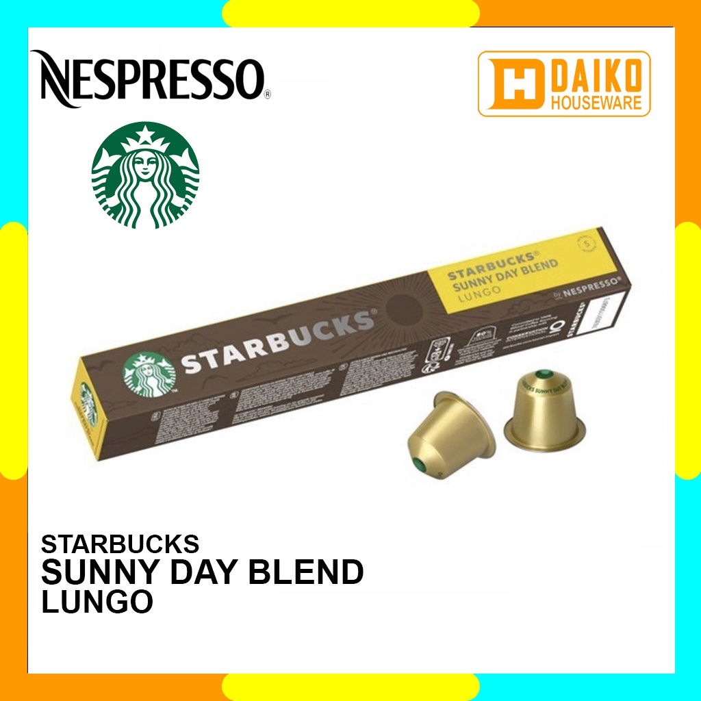 

Starbucks Capsule By Nespresso Sunny Day Blend Lungo Original