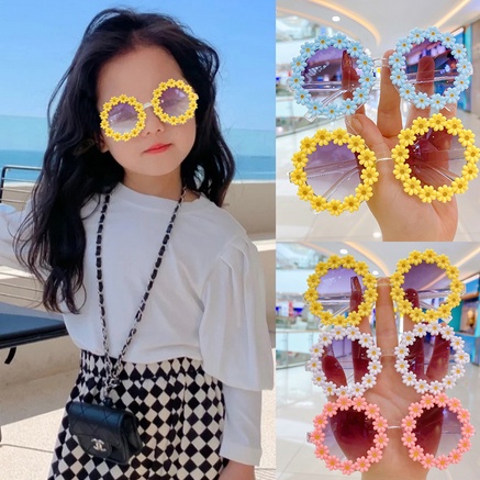 Kacamata Hitam Anak Perempuan Kacamata Hitam Bunga Indah Touring Seaside Daisy Sunglasses TN