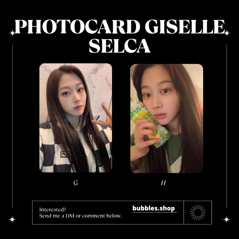 PHOTOCARD UNOFFICIAL GISELLE AESPA SELCA