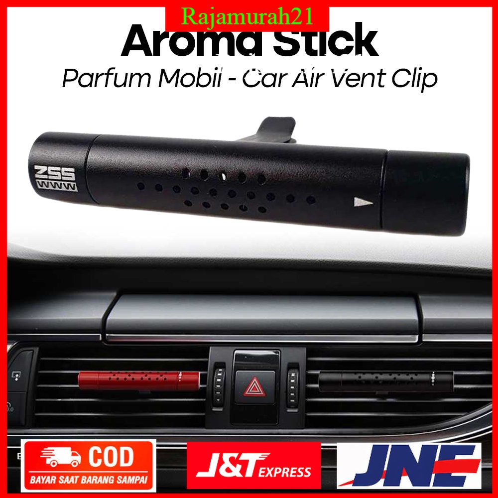 ZSS Parfum Mobil Car Air Vent Clip Lemon Aroma Sticks - Black - 7RRS24BK