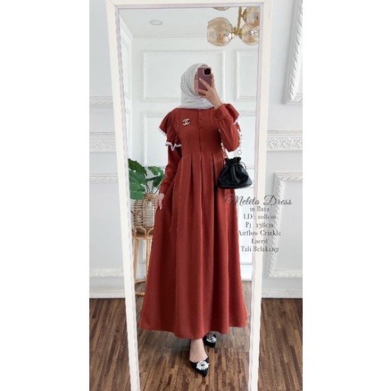 MELITA DRESS MAXY CRINGKEL AIRFLOW