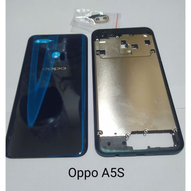 BACKDOOR TUTUP CASING BELAKANG  OPPO A5S FULLSET