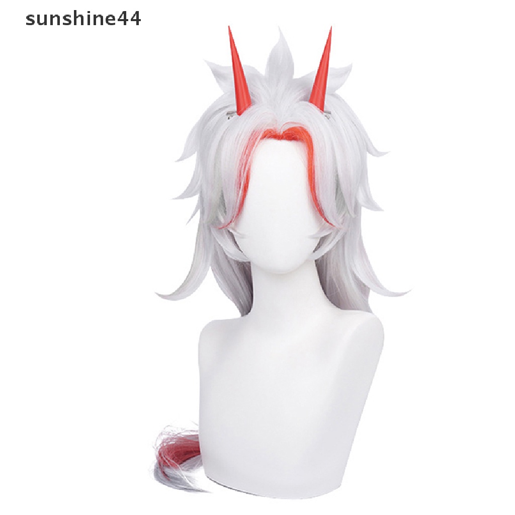 Sunshine Genshin Impact Arataki Itto Cosplay Wig Props Wig Anime Tahan Panas.