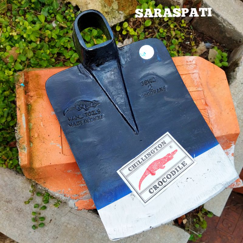 CANGKUL PERTANIAN PERKEBUNAN ASLI CAP BUAYA - CANGKUL CAP BUAYA TEBAL ORIGINAL SIAP PAKAI