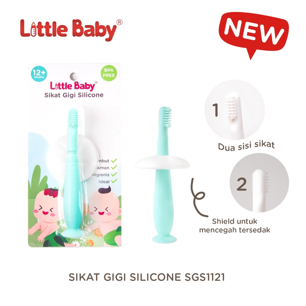 LITTLE BABY MURAH SIKAT GIGI SILICONE 12M+ ORAL CARE BABY AND KIDS A1B2C3