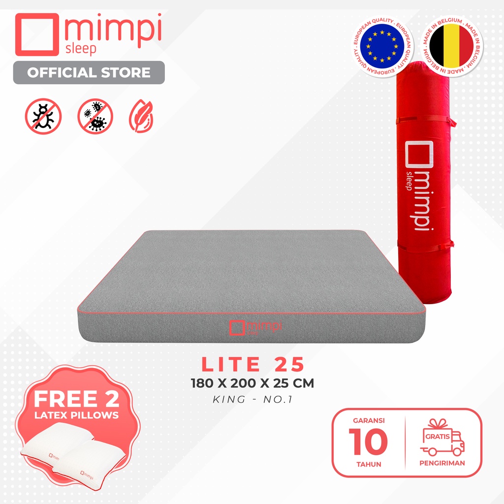 Kasur Mimpi Lite 25 cm 180 x200 (Kasur Latex)