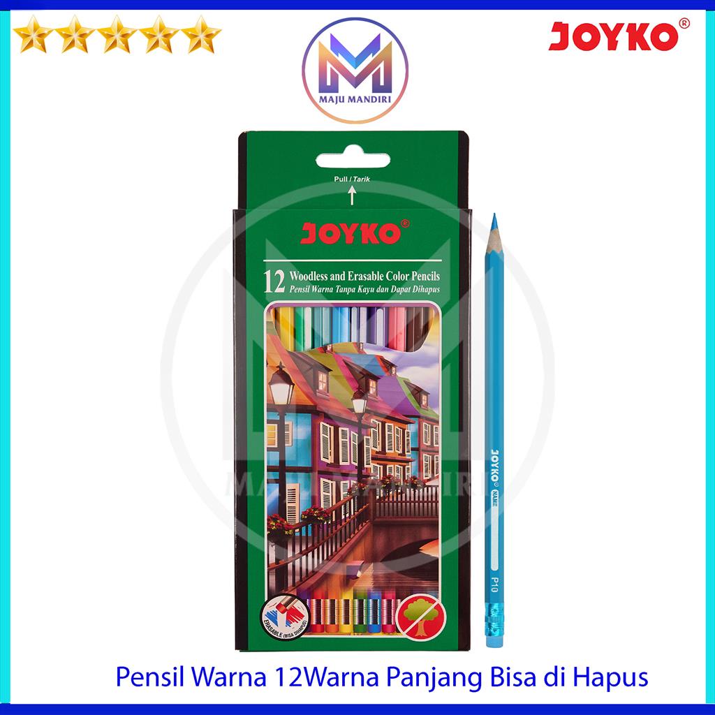 

Pensil Warna Joyko 12 Warna Bisa Hapus / Colour Pencil 12Warna