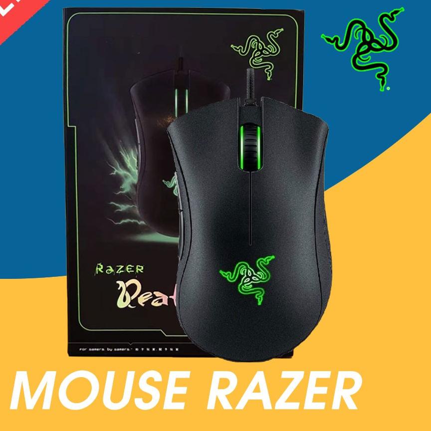 COD | JKH|Razer Deathadder Chroma USB LED Warna Optical Mouse Gaming deathadder Essential