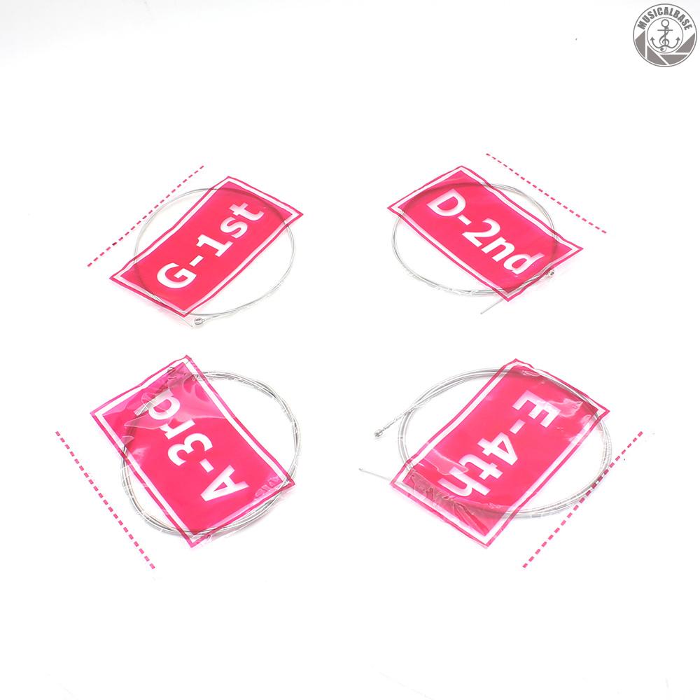 [In Stock] 4pcs Set Senar Bass Elektrik Aksesori Baja Berlapis Nikel.045-.090