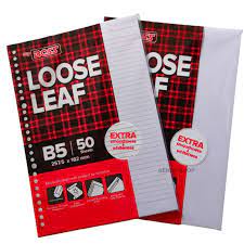 

Loose Leaf B5 Isi 50 Lembar Garis Dan Polos BIG BOSS | Kertas Binder B5 Isi 50