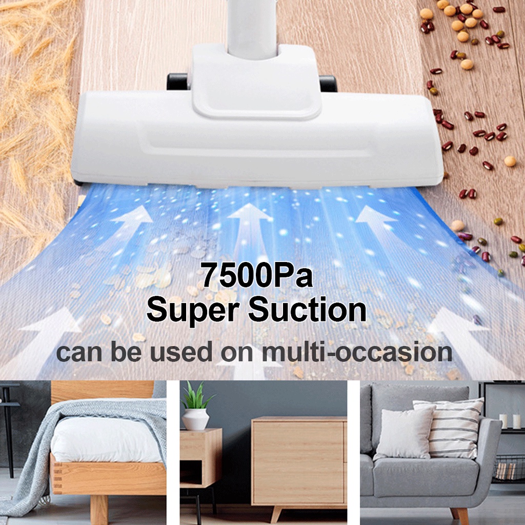 BENCO Penyedot Debu Perawatan Lantai Cordless Vacuum Cleaner 4 in 1 Lightweight Detachable Design 30 min Long Runtime Perfect for Hardwood Floor Pet Hair Home Car