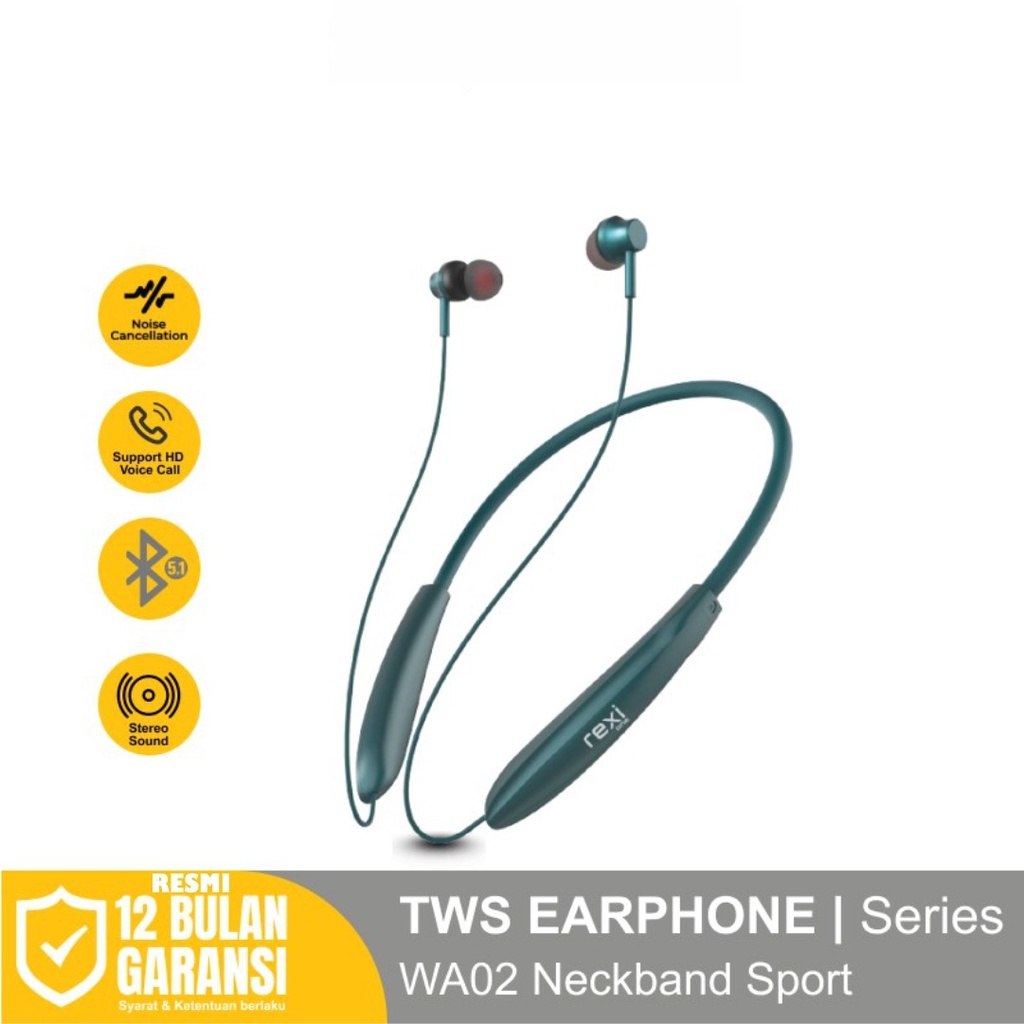 HEADSET BLUETOOTH REXI NECKBAND WA02