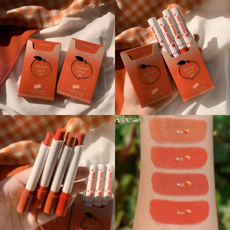 [BISA PILIH WARNA] TANAKO PEACH GIRL LIPSTIK MINI / LIP TANAKO