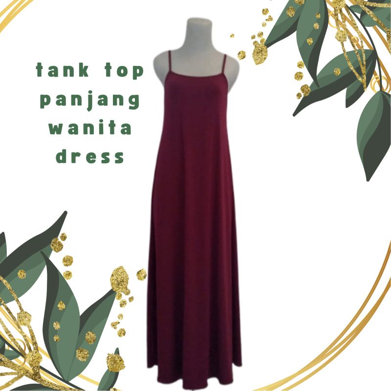 tank top panjang wanita dress