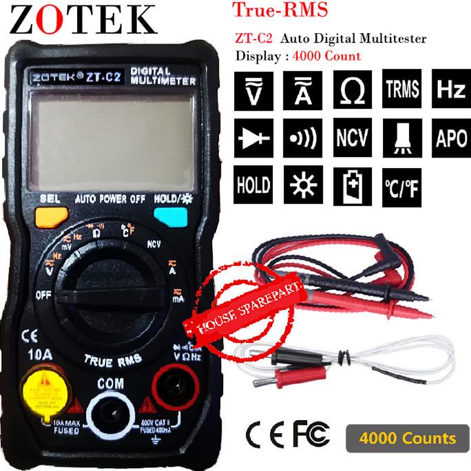 Zotek ZT-C2 Avometer Digital Multitester Digital Original AC/DC