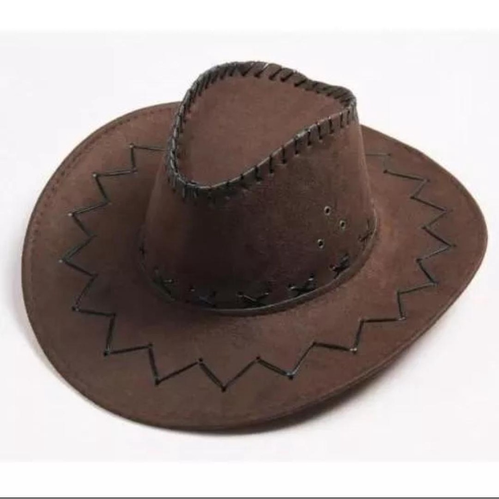 Topi Koboi zorro- Tambang - Pria/Wanita Termurah Topi Cowboy Amerika Dewasa