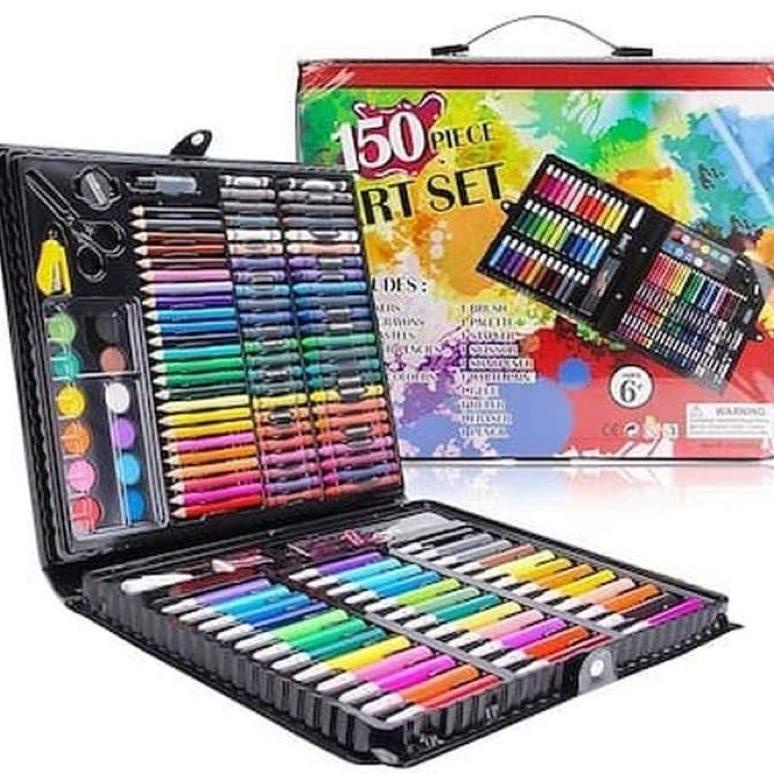 

BAYAR DITEMPAT - CRAYON ART SET 150 PCS PENSIL WARNA ALAT TULIS SET ( BUBBLE)