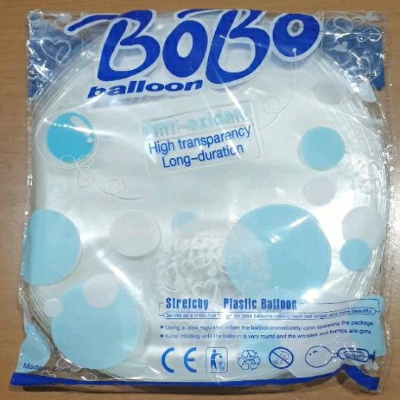 Balon Bobo biru PVC 20 inch / 24 inch per bungkus isi 50 lembar