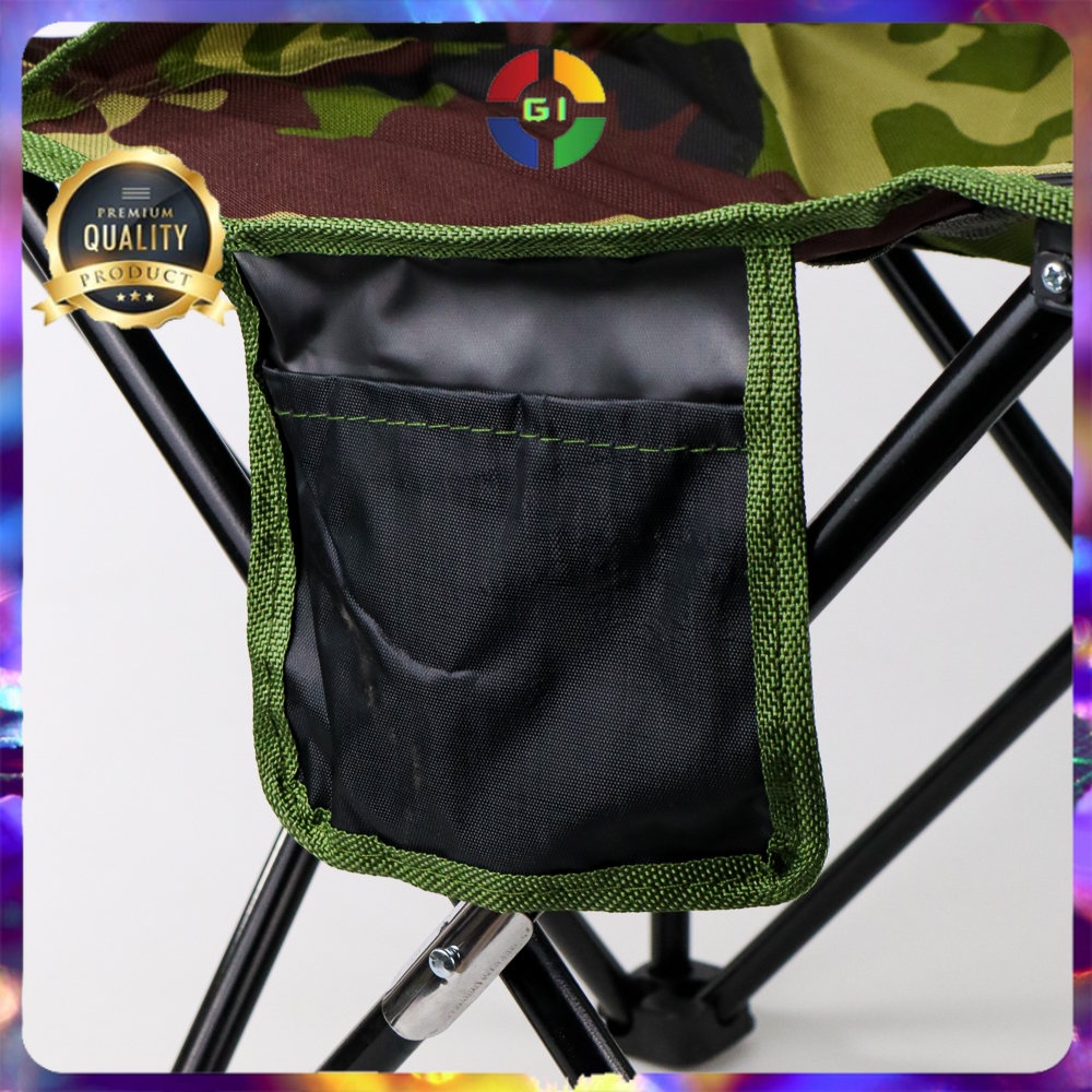 Kursi Lipat Kotak Portable Desain Army Green COD