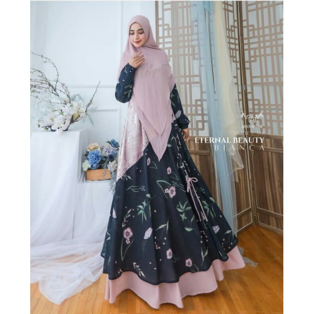 [ULYA HIJAB] GAMIS SET TERBARU / DRESS SET PRINTING " AMBER - ZINIA - CASHMERE - IRISH - BIANCA - MA