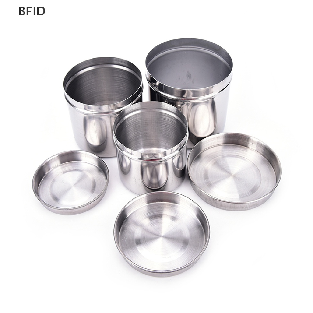 [BFID] Tato Stainless Steel Cotton Disinfection Container Canister Alat [ID]