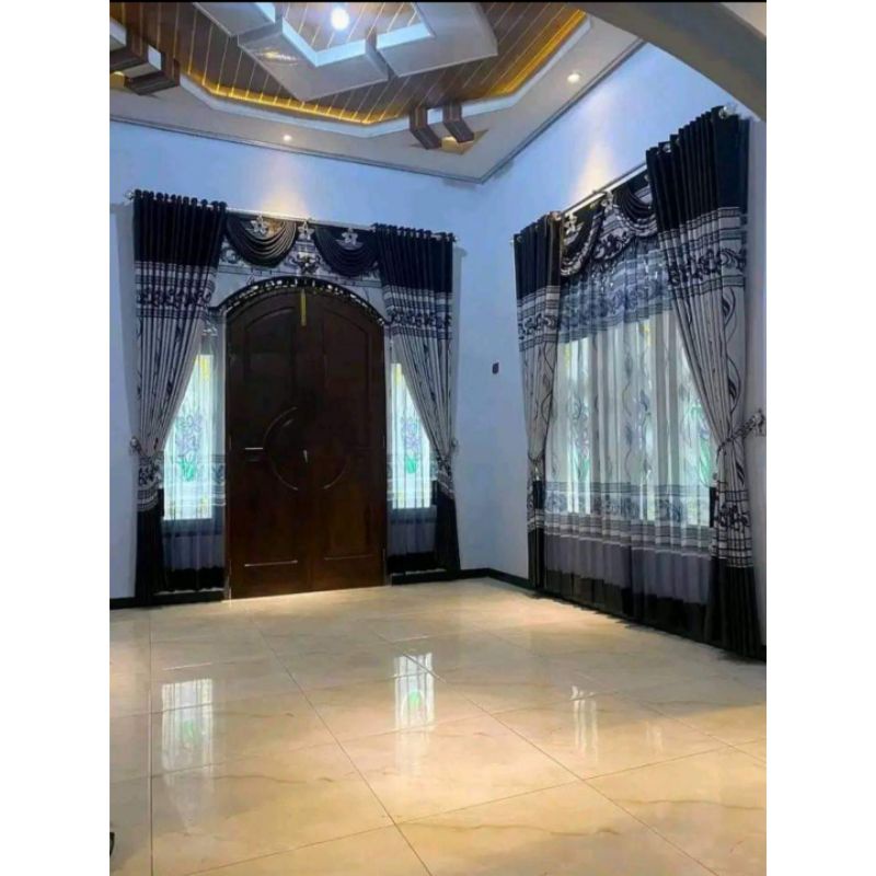 gorden blackout premium motif salur batik/semibludru