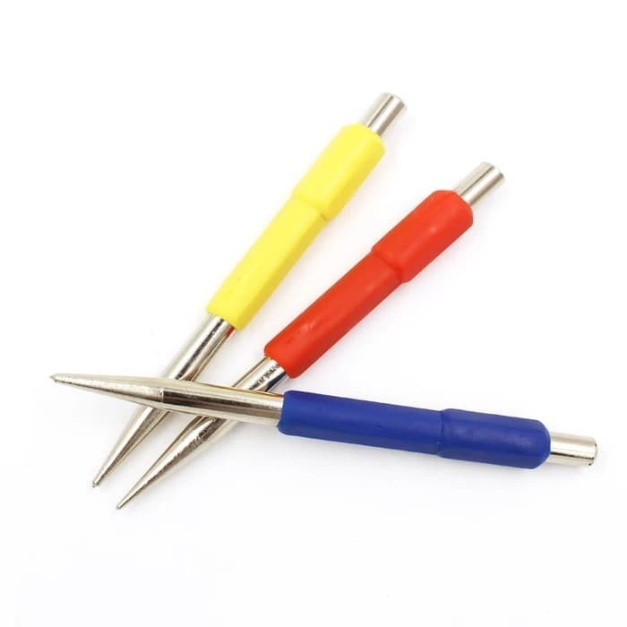 

Kol Center Punch Set 6" 3Pcs (Rubber Handle) Penanda Titik Bor