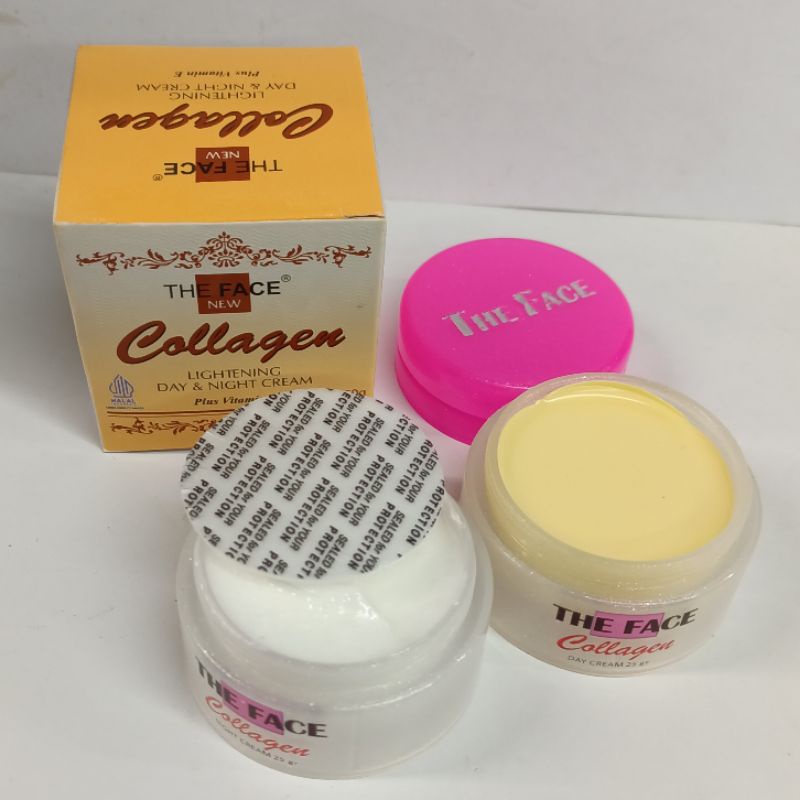 CREAM THE FACE COLLAGEN CREAM GLOWING SIANG &amp; MALAM