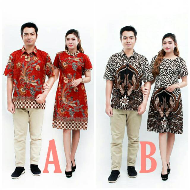 COUPLE BATIK-BATIK COUPLE-DRESS-KEMEJA-BATIK-CP-A