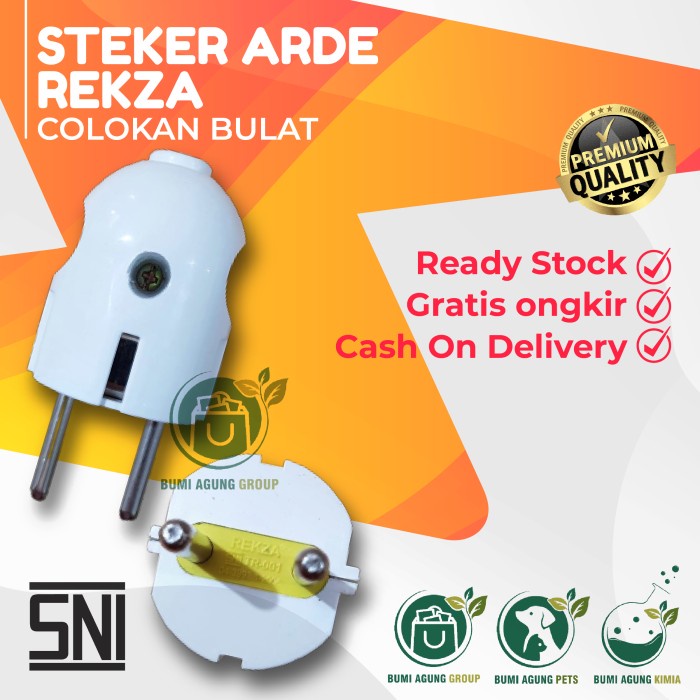 Steker Arde Bulat Rekza SNI Colokan Bulat