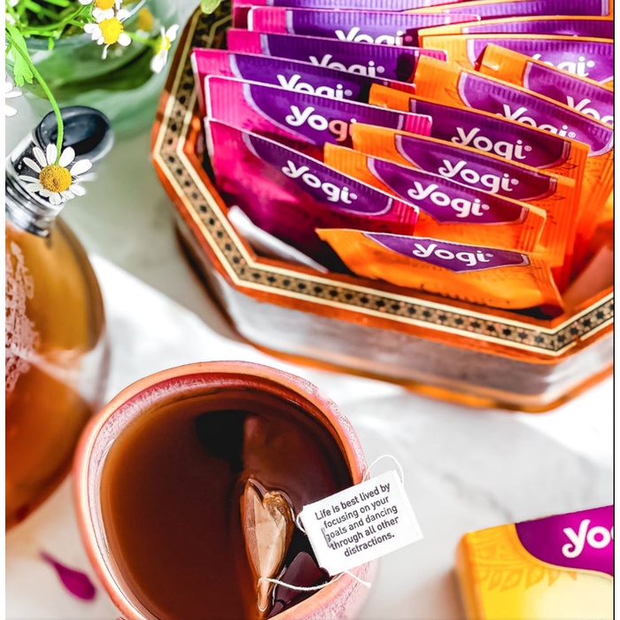 

Terlaris ✨ -YOGI TEA Teh Kesehatan Herbal Organik Caffeine Free 16 Tea Bags - EnergyTangerine- 2.1.23