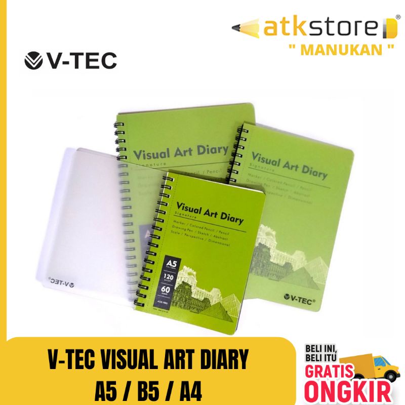 

Visual Art Diary V-Tec A5 A4 B5