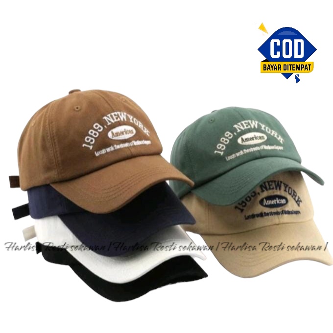 Termurah Topi baseball garis tiga ring premium dan pertamax pria wanita kpop korea