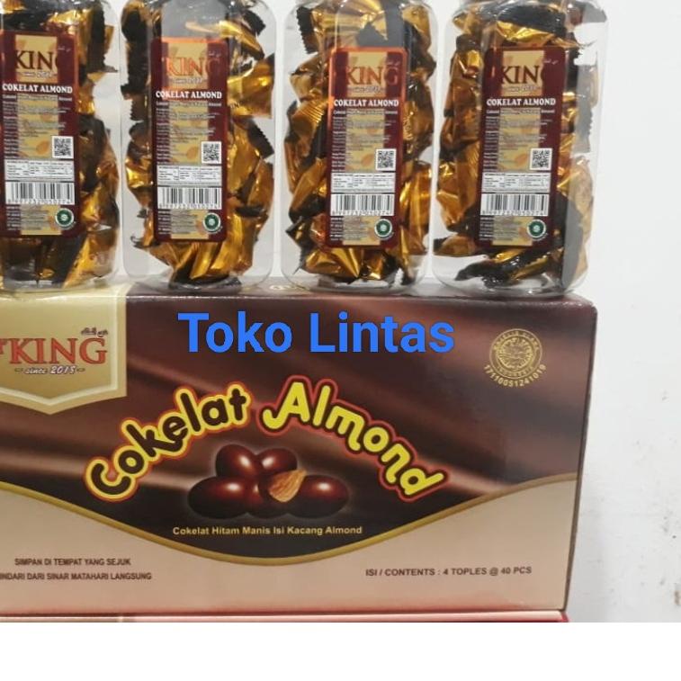 

Promo | BMH|Cokelat Kacang Almond Bonibol D'King Per Dus isi 4 Toples