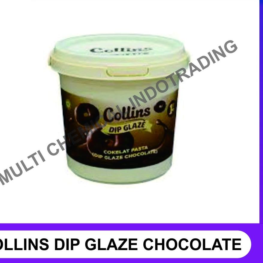 

PROMO[KI3]-COLLINS DIP GLAZE 1 KG - TOPPING DONAT PISANG NUGGET - CHOCOLATE