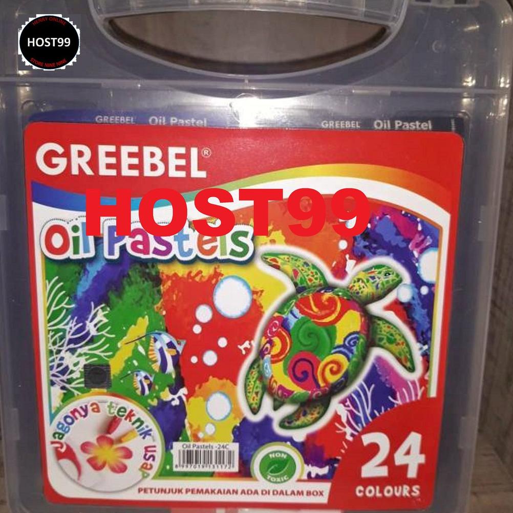 

COD - KRAYON WARNA 24 WARNA GREBEL CRAYON OIL PASTELS 24 COLOR GREEBEL ,.