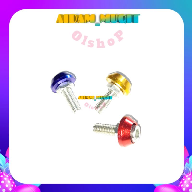 4 PCS BAUT PLAT NOMOR MOTOR MOBIL BAUT PENGENCANG PLAT NOMOR MOTOR BAUT VARIASI PLAT NOMOR KUNCI L5