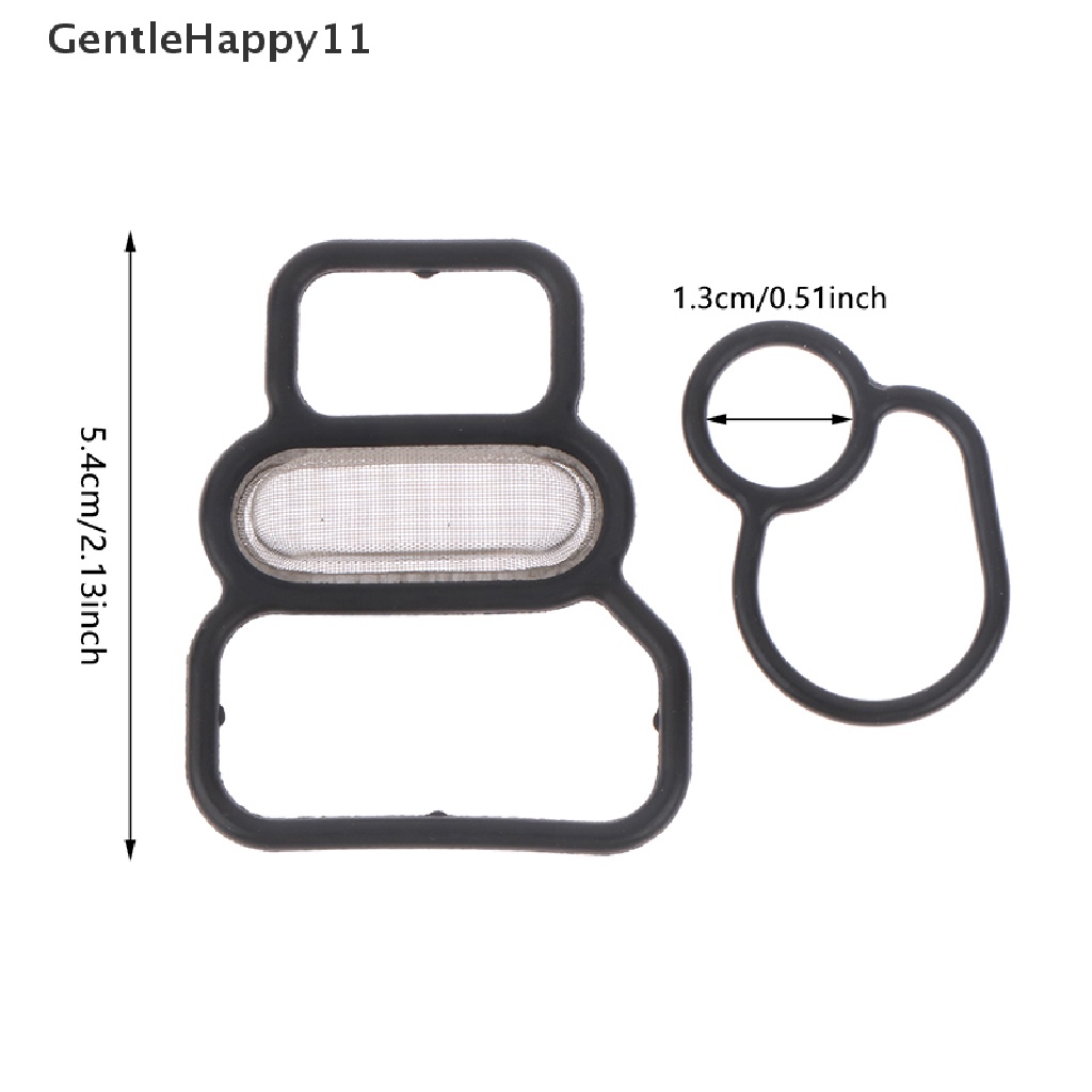 Gentlehappy 1Set 15825-P2M-005/36172-P08-015 Kit Gasket Solenoid Vtec Kompatibel Dengan 1996-2005 Civic D16 D17 VVT Solenoid Valve Gasket Filter id