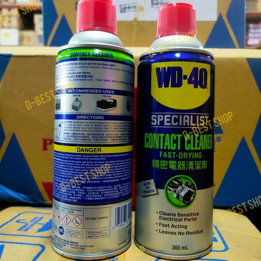 Contact Cleaner / Pembersih 360 ML - WD-40 / WD40 / WD 40 Specialist