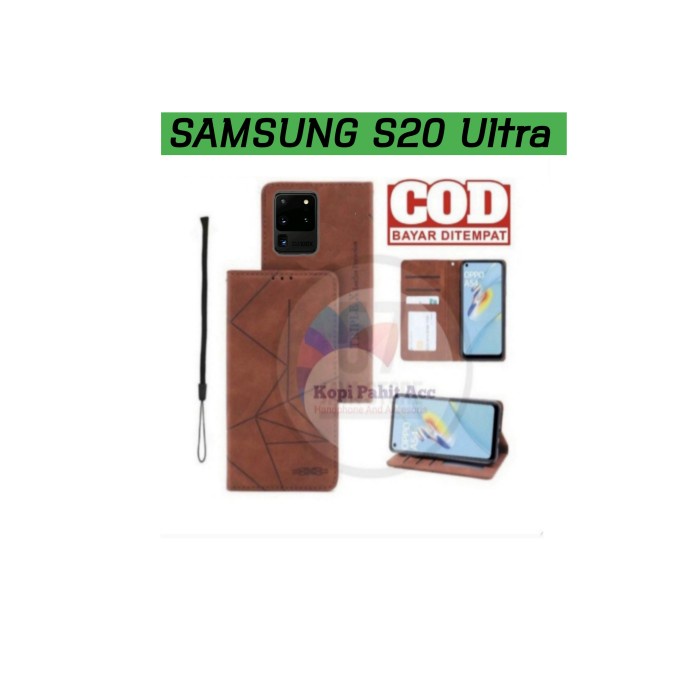 Case Samsung S20 Ultra Flip Cover Wallet Leather Case Dompet Magnet