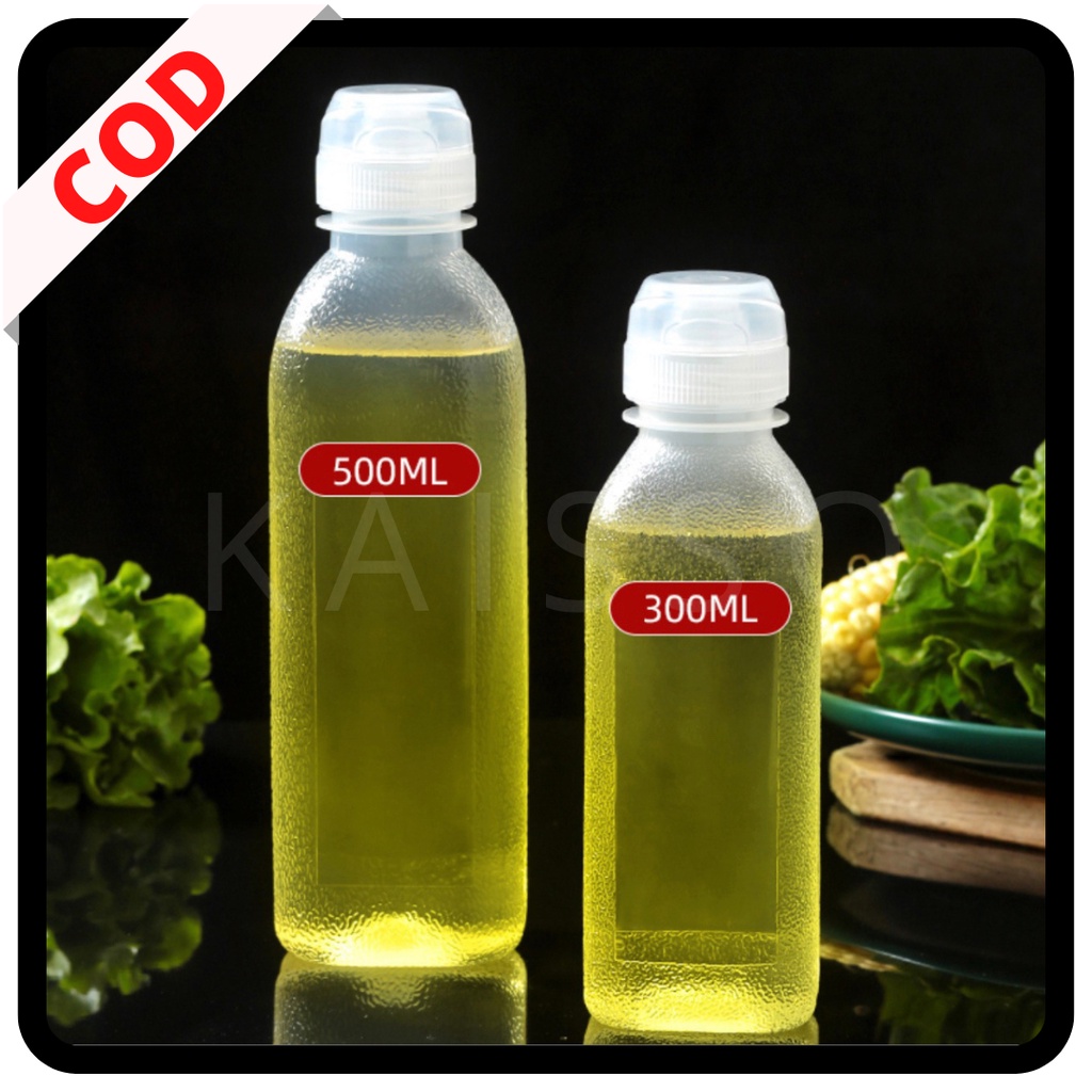 KAISSO - BOTOL PLASTIK TEBAL ANTI TUMPAH / BOTOL FLIPTOP MULTIFUNGSI / BOTOL MINYAK SAUS KECAP ANTI TUMPAH