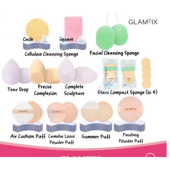 GLAMFIX Facial Sponge Cellulose Cleansing Fabulous Face
