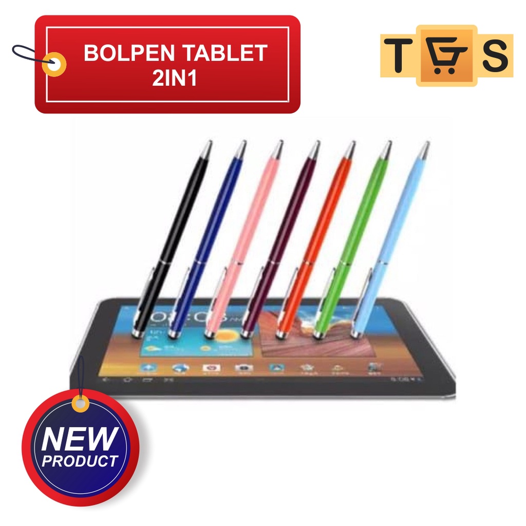 [20gr] T740 | NIVALIS17 STYLUS 2 IN 1 TOUCH SCREEN STYLUS BALLPOINT FOR SMARTPHONE ANDROID LAPTOP UNIVERSAL PENA PULPEN STYLUS