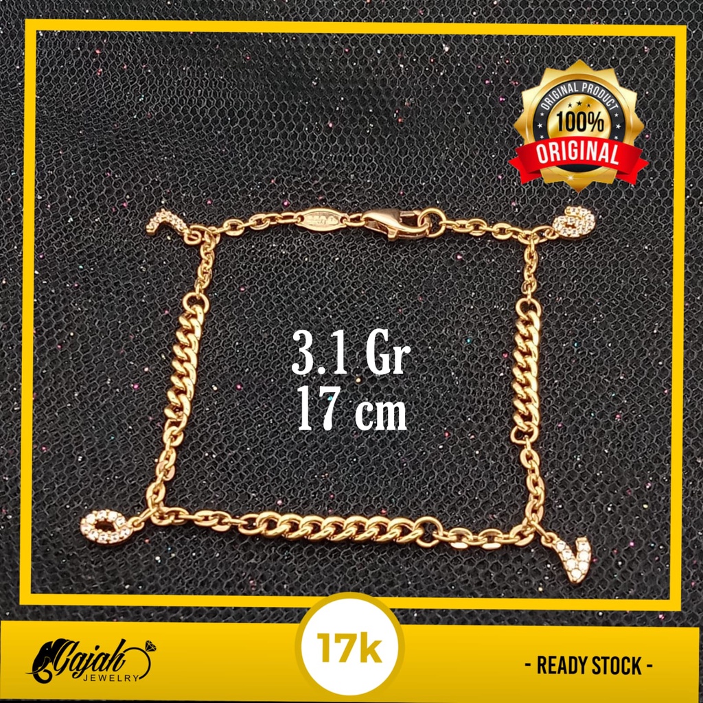 Gelang emas 17K - 3.1 gr kadar 750 - 3871